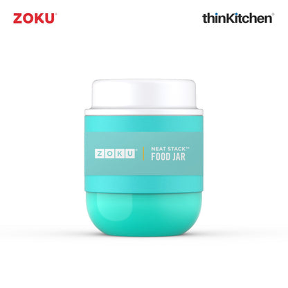 Zoku Stainless Steel Food Jar, Teal, 296ml