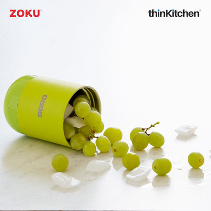 Zoku Stainless Steel Food Jar Lime Green 1