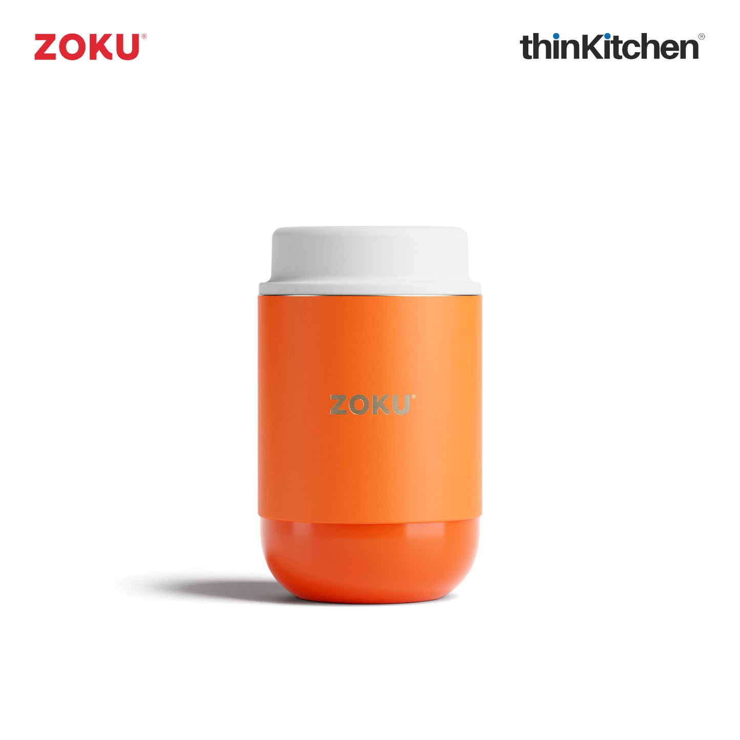 Zoku Stainless Steel Food Jar Orange 1