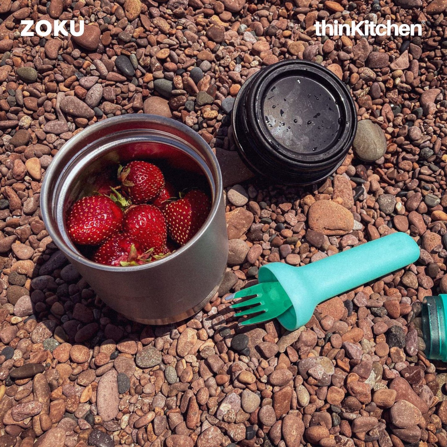 Zoku Stainless Steel Food Jar Grey 1