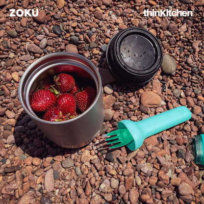 Zoku Stainless Steel Food Jar Grey 1