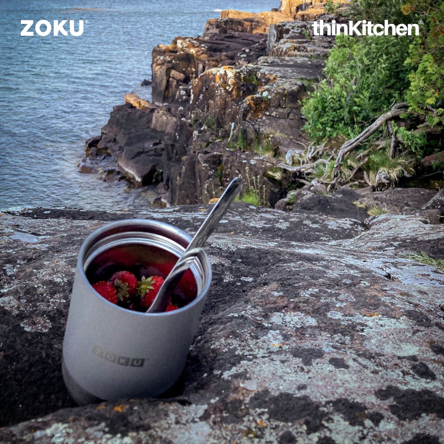 Zoku Stainless Steel Food Jar Grey 1