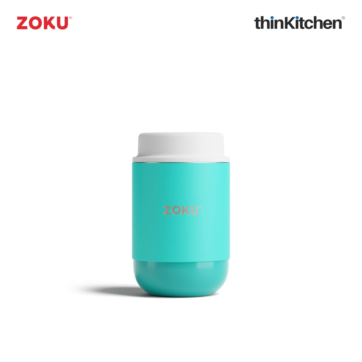 Zoku Stainless Steel Food Jar, Teal, 475ml