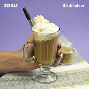 Zoku Grey Two Tone Pocket Straw