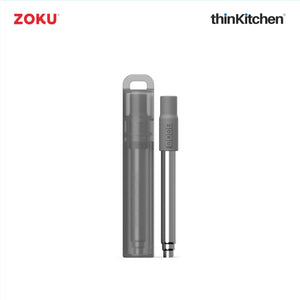 Zoku Grey Two Tone Pocket Straw