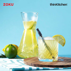 Zoku Grey Two Tone Pocket Straw