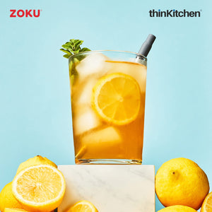 Zoku Grey Two Tone Pocket Straw