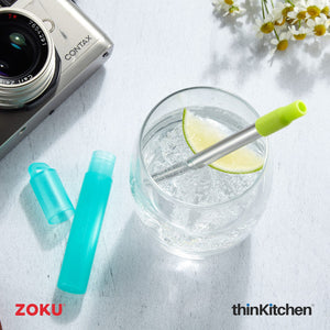 Zoku Teal Pocket Straw
