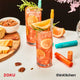 Zoku Orange Two Tone Pocket Straw