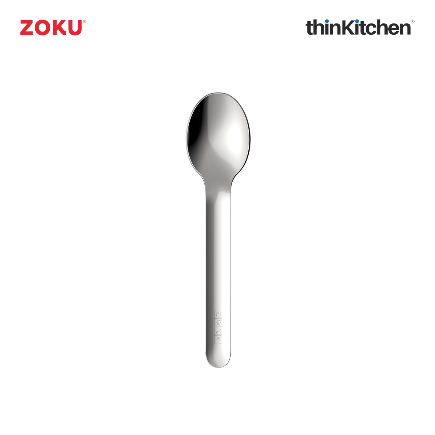Zoku Stainless Steel Kids Pocket Utensil Set Peach