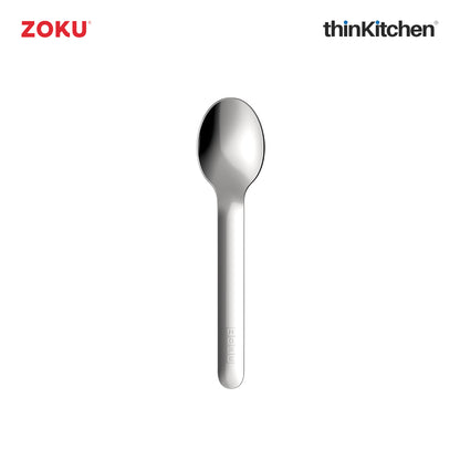 Zoku Stainless Steel Kids Pocket Utensil Set Peach