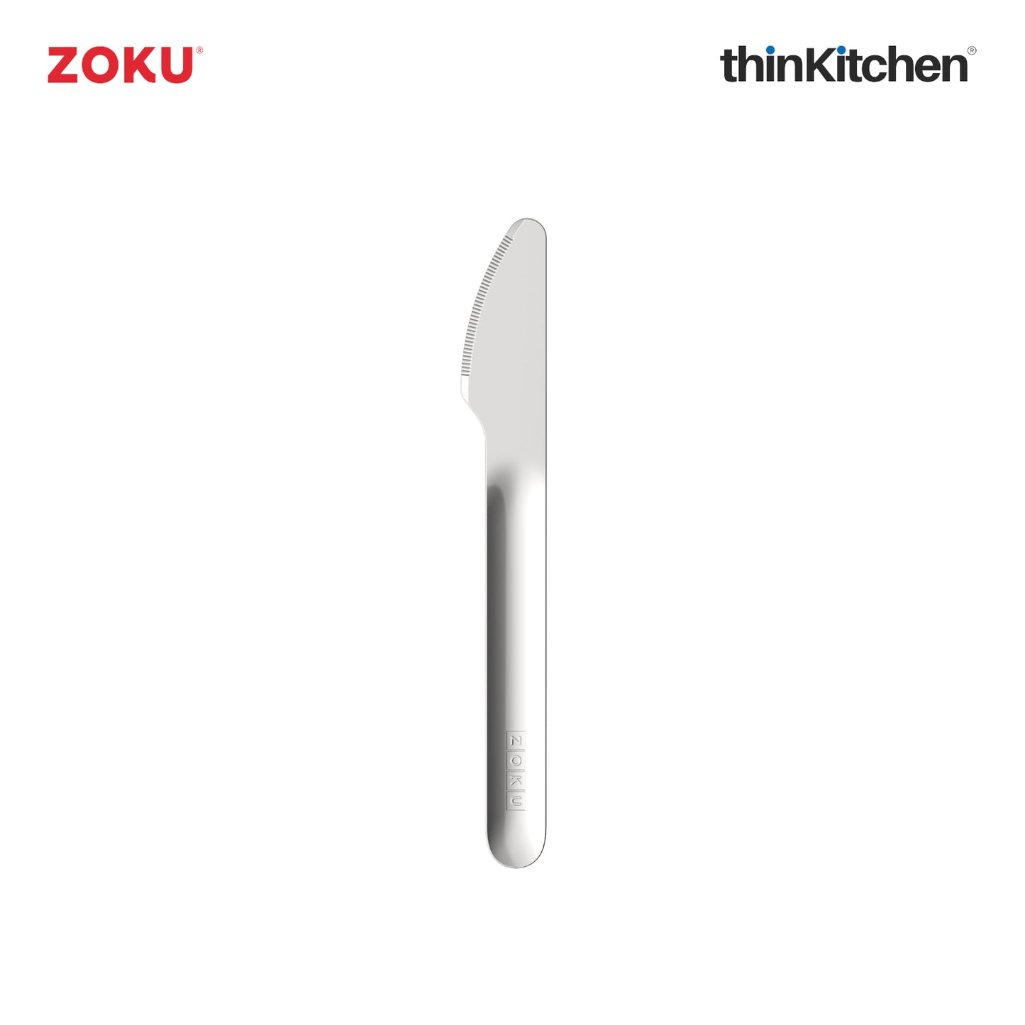Zoku Stainless Steel Kids Pocket Utensil Set Peach