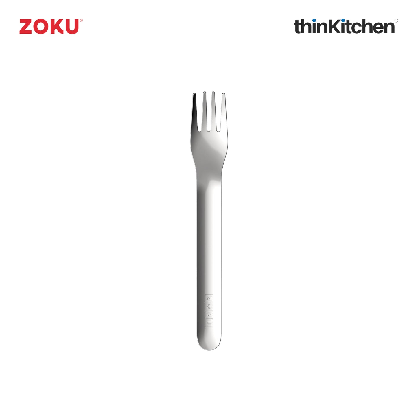 Zoku Stainless Steel Kids Pocket Utensil Set Peach