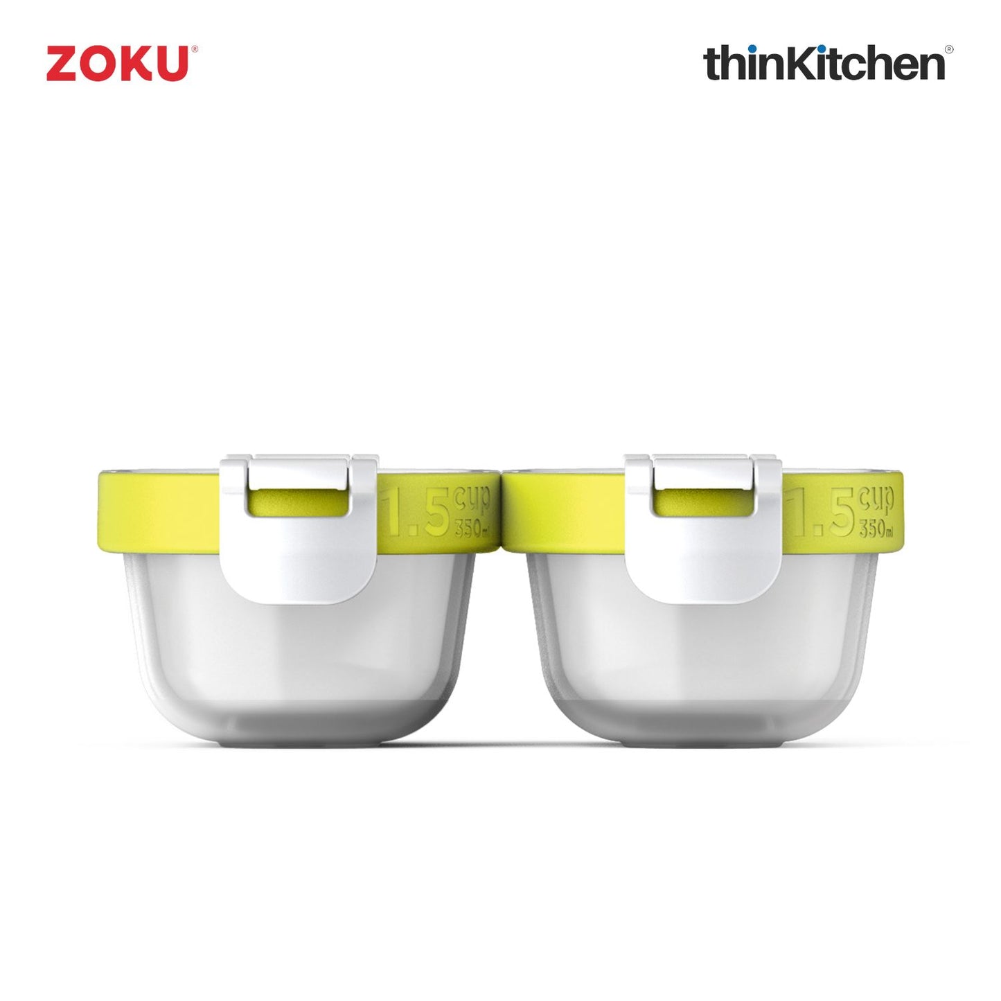 Zoku 4 Pcs Neat Stack Food Containers
