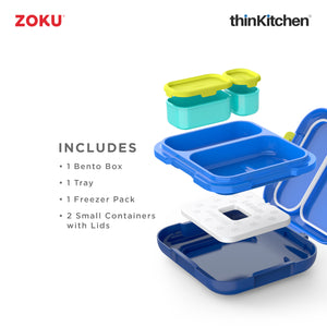 Zoku Blue Neat Bento Box