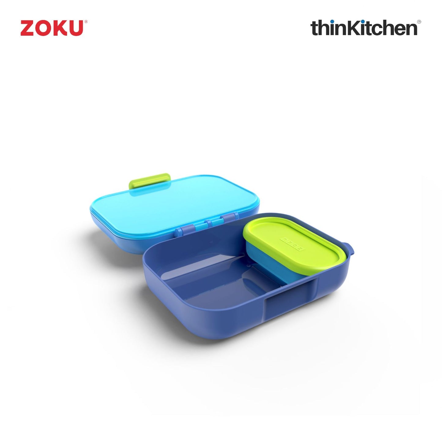 Zoku Neat Bento Jr Kids Lunch Box Blue