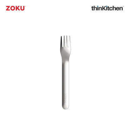 Zoku Stainless Steel Kids Pocket Utensil Set Shark