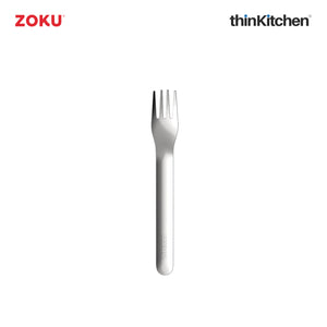Zoku Stainless Steel Kids Pocket Utensil Set - Shark