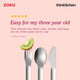 Zoku Stainless Steel Kids Pocket Utensil Set - Shark