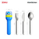 Zoku Stainless Steel Kids Pocket Utensil Set - Shark