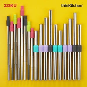 Zoku Jumbo Pocket Straw - Charcoal