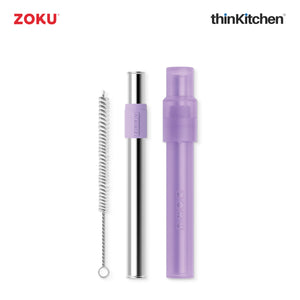 Zoku Jumbo Pocket Straw - Purple