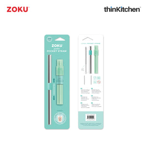 Zoku Jumbo Pocket Straw - Teal
