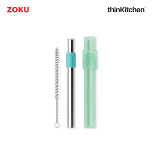 Zoku Jumbo Pocket Straw - Teal