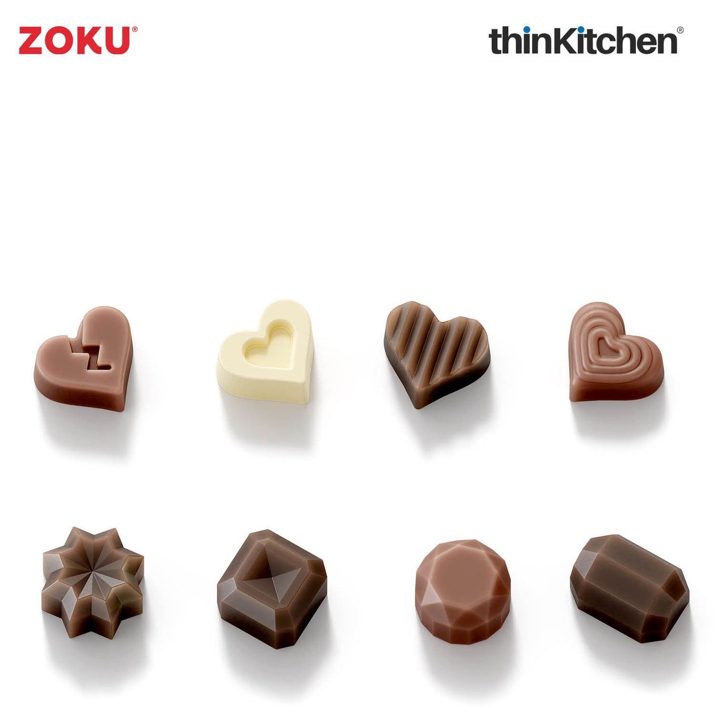 Zoku set/2 Chocolate Heart & Gem Mold