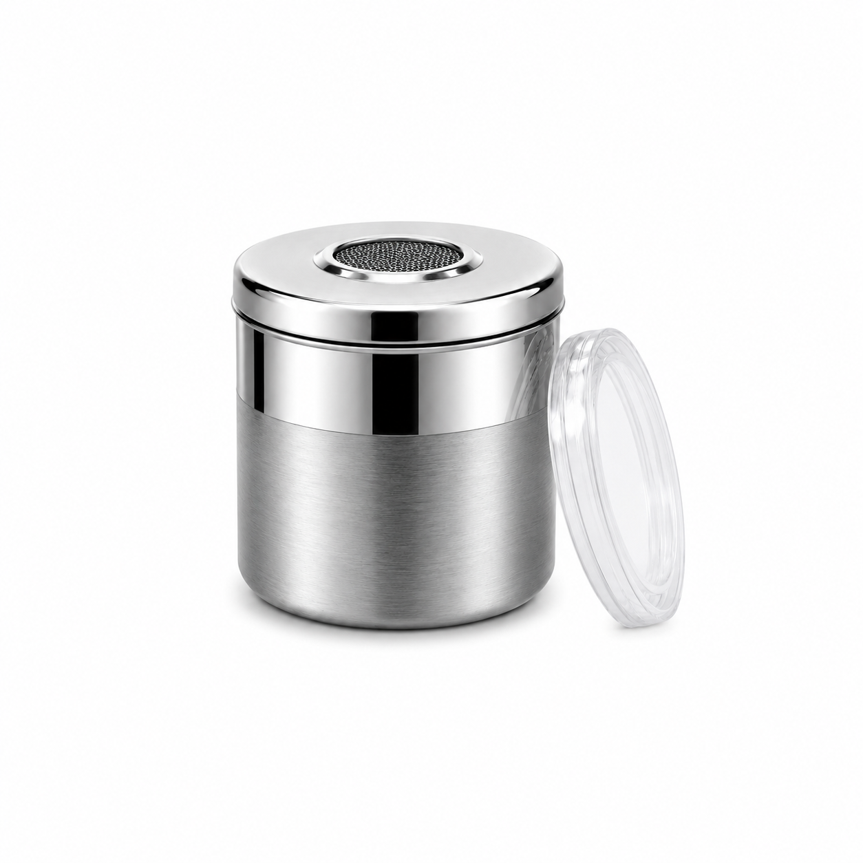 Culinex Stainless Steel Small Portable 100ml Fine Seasoning, Salt / Pepper Dispenser - 5 x 6 cms for Masala, Icing Sugar, Seasoning, Condiments - 2