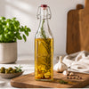 Kilner Premium 1L Square Clip top Airtight Preservative Glass Bottle or Oils, Juices, Drinks, Sauces