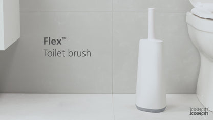 Premium Bathroom Toilet Brush with Storage Caddy – Flex Plus , Grey | UK Crafted For thinKitchen