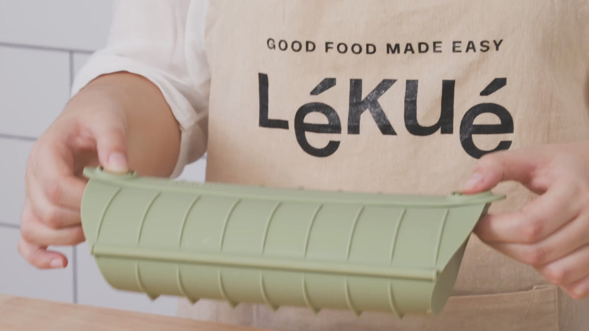LÉKUÉ Premium Steam Cooker, Platinum Silicone Microwave Steamer for Speed Cooking, Ideal for 1–2 Servings - 10