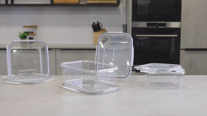 Masterclass Recycled Eco Snap Food Storage Container Square 800ml