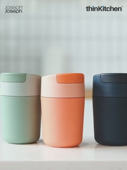 Joseph Joseph Sipp Travel Mug 340 Ml | Blue Travel Mug With Hygenic Lid