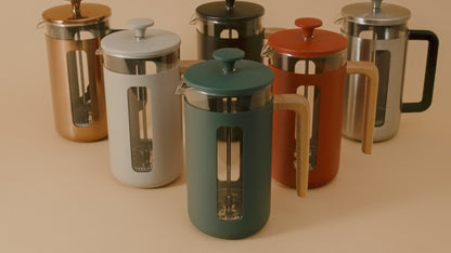 Premium 350ml 3-Cup French Press Coffee Maker, Copper