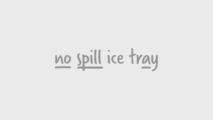 Dreamfarm NoSpilla No Spill Ice Cube Tray with Silicone Lid, White