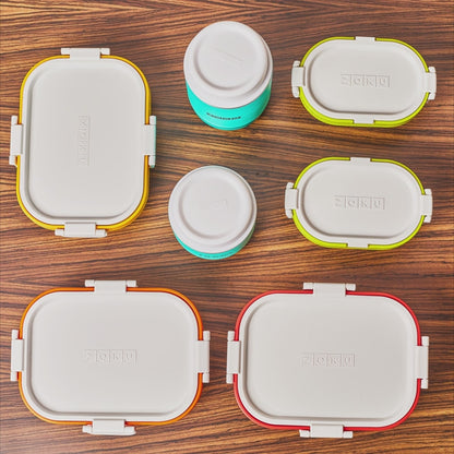 4-pcs Neat Stack Snack Set 2 X 1.5c Containers & Lids -