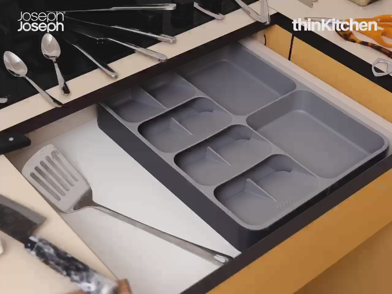 Joseph Joseph Premium International Expandable Kitchen Drawer Organiser for Cutlery, Utensils, Gadgets - DrawerStore| For thinKitchen - 4