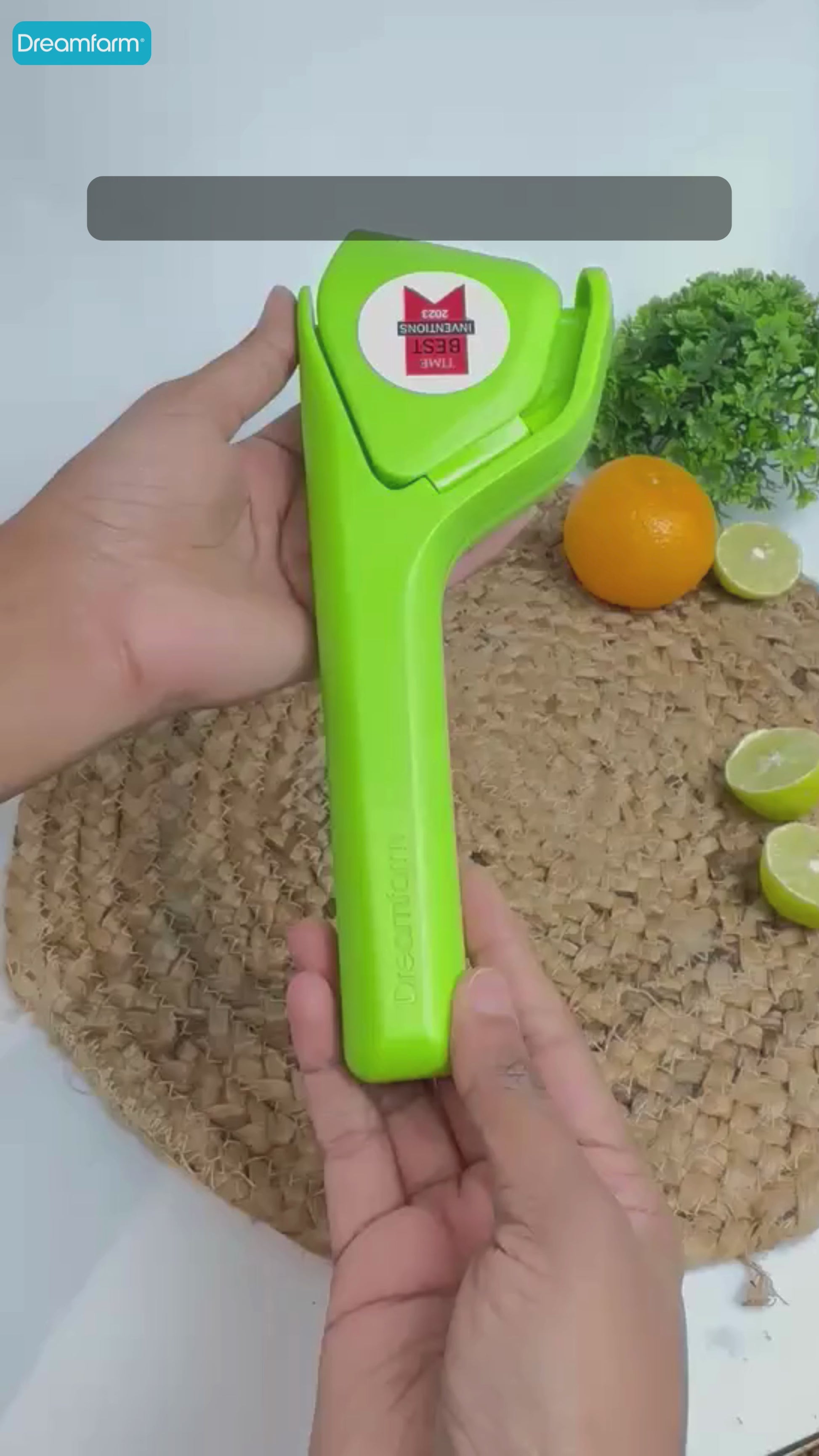 Dreamfarm Lemon Juicer, Citrus Press, Orange Squeezer  - Green | Dishwasher Safe - 21