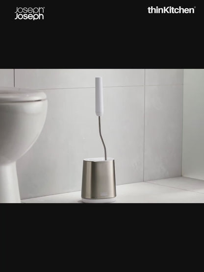 Joseph Joseph Bathroom Flex Lite Steel Toilet Brush With Holder