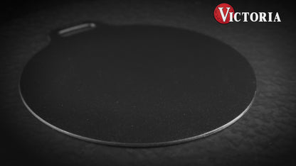 Victoria Cast Iron Dosa Tawa Pan With Loop Handle - 12 Inch