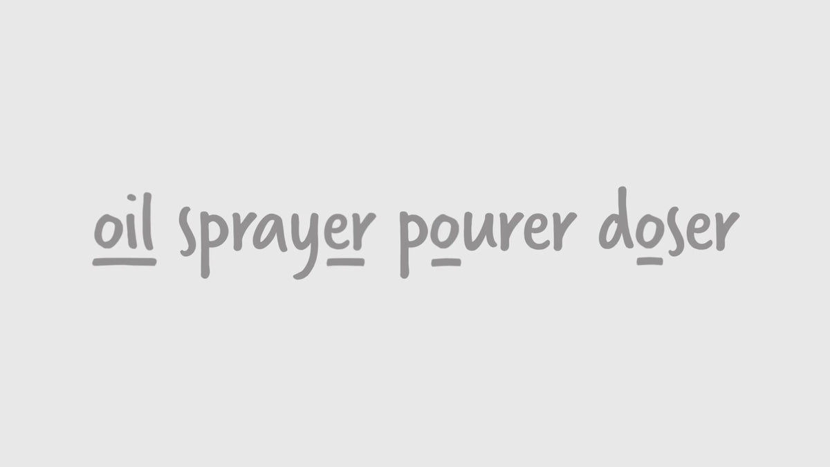 Dreamfarm Oileroo Lite 3-in-1 Oil Sprayer, Pourer & Dispenser, Black - 5