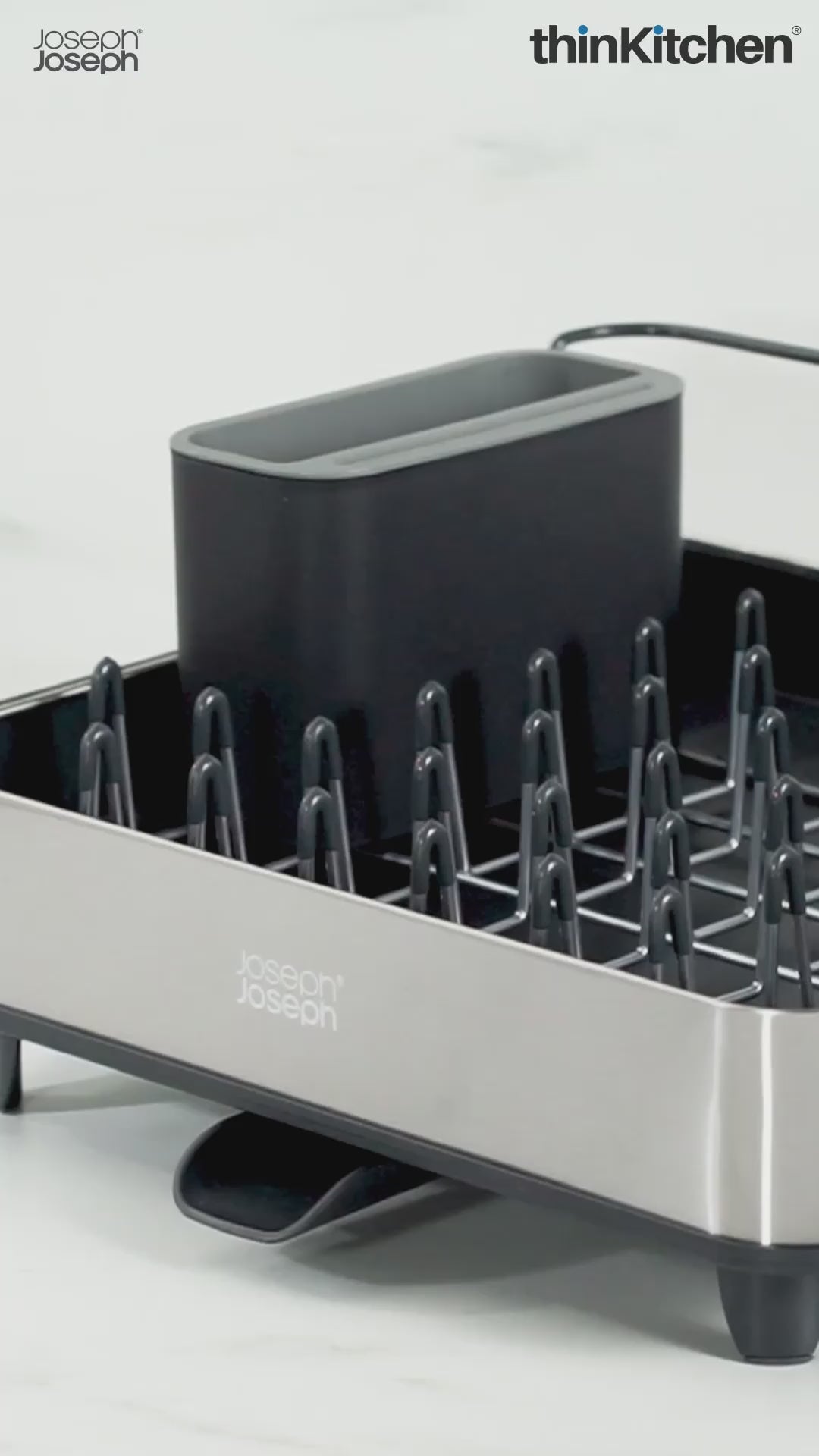 Premium International Expandable Plastic and Stainless Steel Dish Drying Rack, Dish Drying Organizer – Extend | For thinKitchen - 4