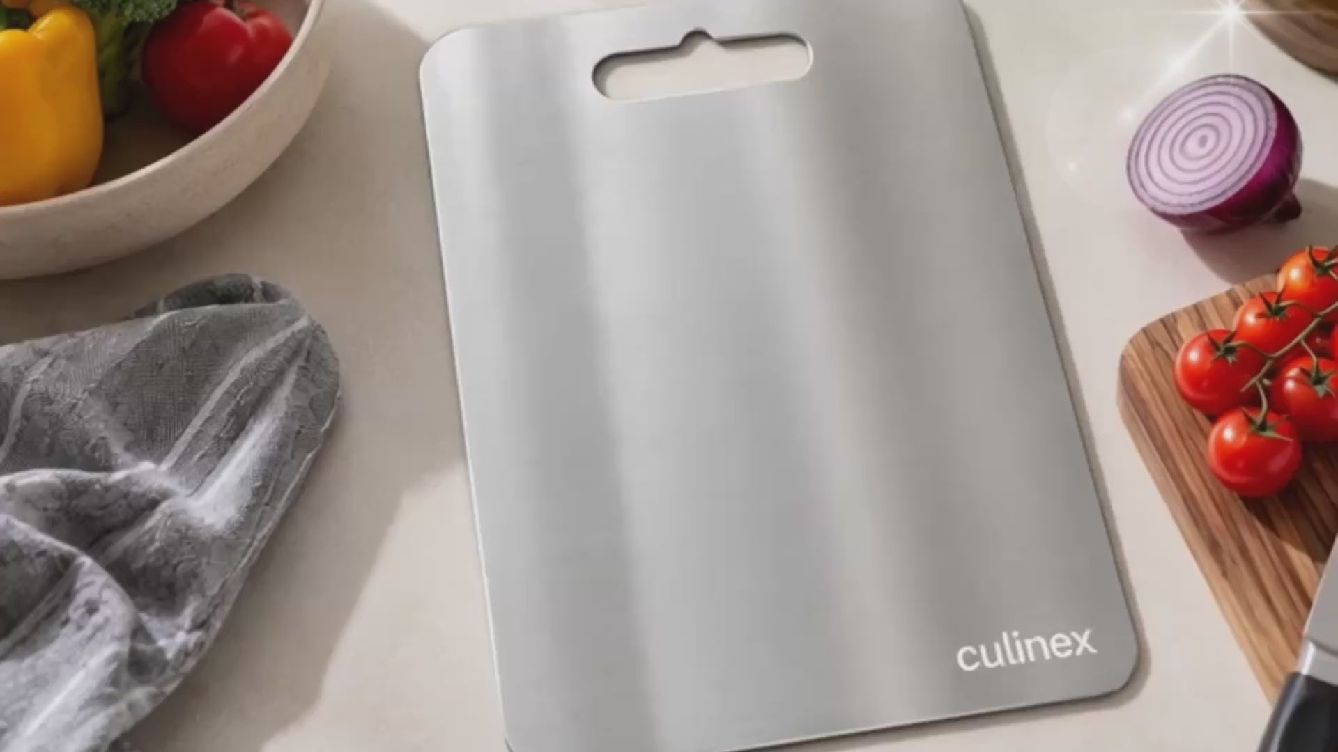 Premium Stainless Steel Chopping Board 1.5 mm Thick – 9 x 13 Inch | Food-Grade Metal Kitchen Cutting Board - 10