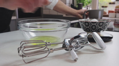 MasterClass Deluxe Rotary Stainless Steel Whisk, 30cm