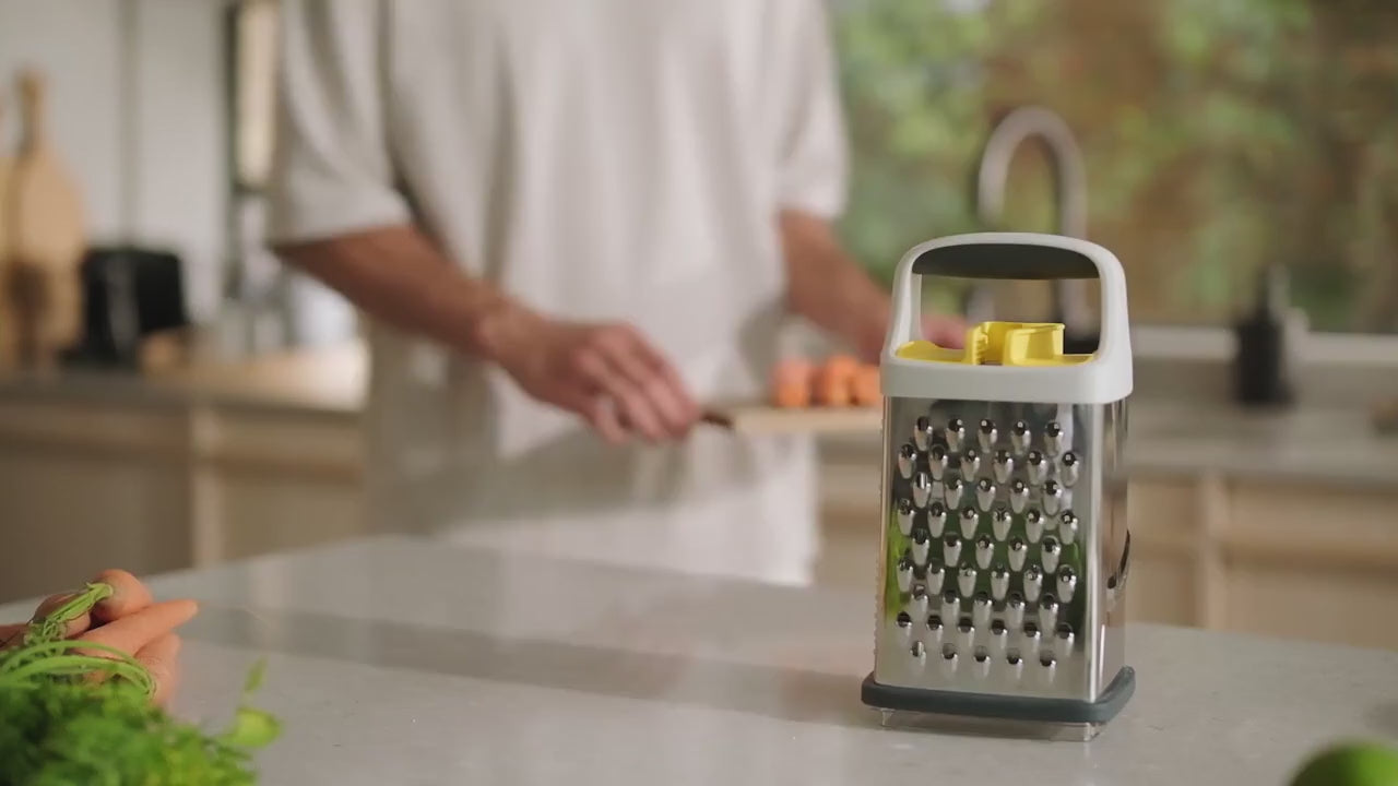 Joseph Joseph Multi-Grip Stainless Steel Box Grater, 17cm - 4