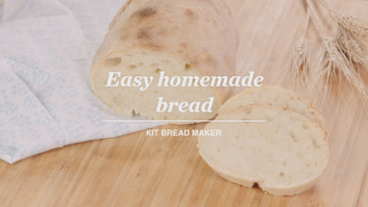 LÉKUÉ Bread Maker, Platinum Silicone Brown Bread Baking Bowl 600ml, Knead & Bake in One, Oven & Microwave Safe