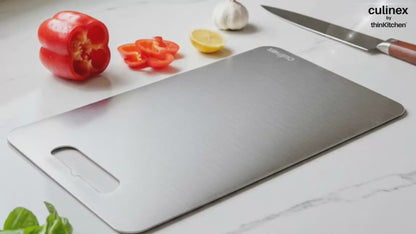 Premium Stainless Steel Chopping Board 1.5 mm Thick – 12 x 14 Inches | Food-Grade Metal Kitchen Cutting Board