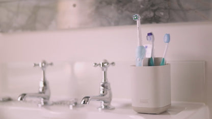 Joseph Joseph EasyStore Toothbrush Caddy Small - Ecru